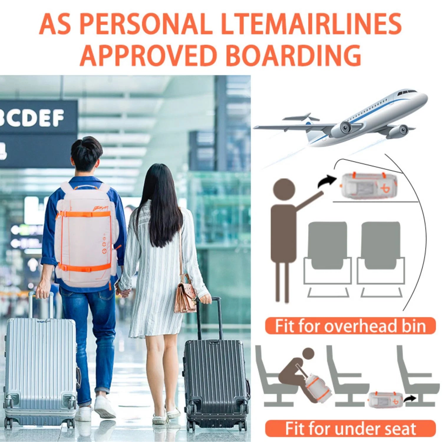 BE SMART 50L Extra Large Gym Backpack for Men, Big Gym Bag with Shoes Compartment, Waterproof Heavy Duty Duffel Bags, Men'S Workout Backpacks for Outdoor Sport,Hiking,Camping (XL)